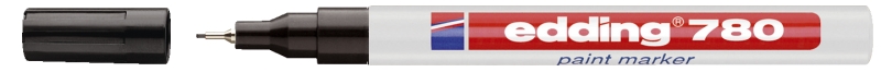 Lackmarker  schwarz EDDING 780-001   0,8mm