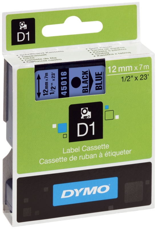 Schriftband D1 45016 blau/sw DYMO S0720560 12mm 7m