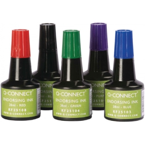 Stempelfarbe 28ml rot Q-CONNECT KF25108