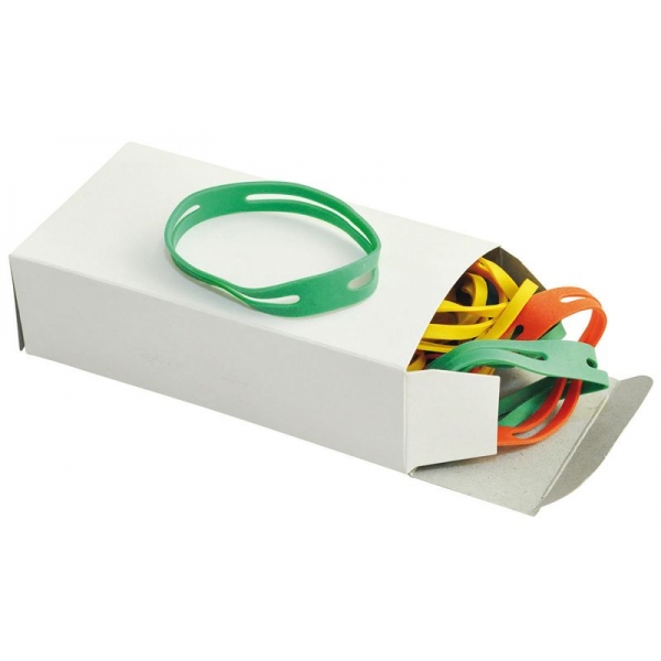 Kreuzgummiband 100 g 102 mm Farben Mix