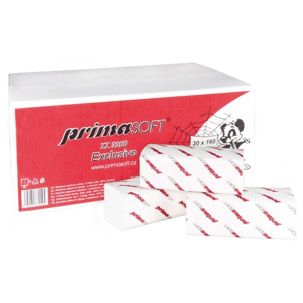 Falthandtuch ZZ 2-lagig weiß 20 x 150 Stück