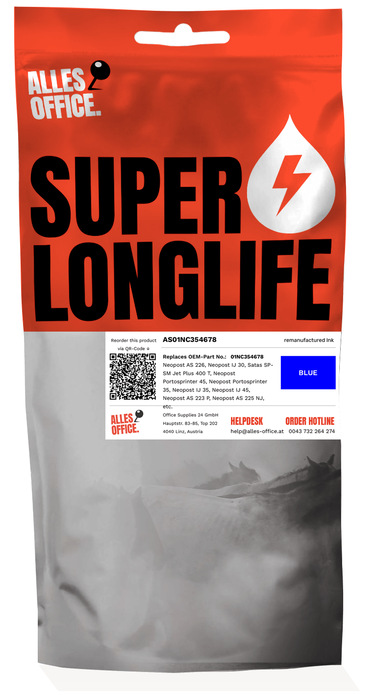 Superlonglife Neopost 01NC354678 Tinte blau