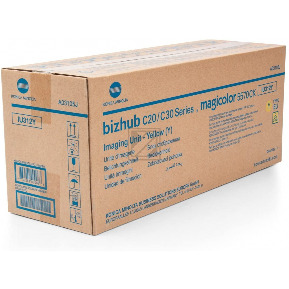 Original Konica Minolta A03105J / IU-312Y Trommel gelb