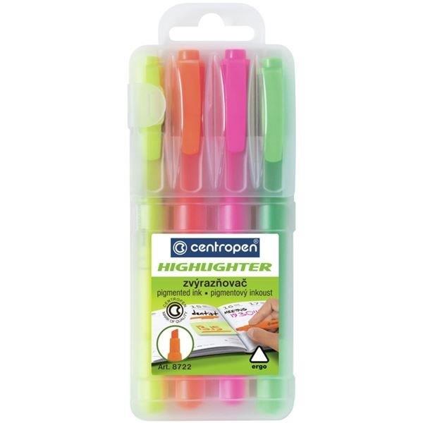 Textmarker CENTROPEN 8722, Keilspitze, 1–4 mm, sortiert