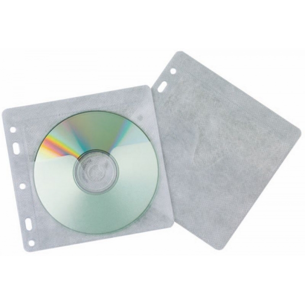 CD/DVD Schutzhülle PP 40erPack Q-CONNECT KF02208 m.Lochung