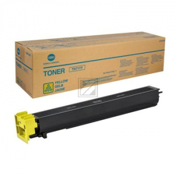 Original Konica Minolta A3VU250 / TN-711Y Toner gelb