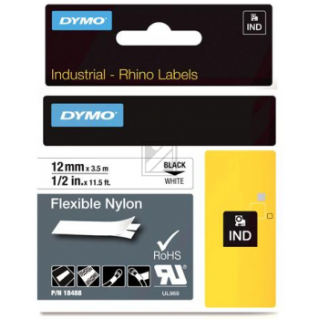 DYMO 12mm RHINO Flexible Nylon Tape