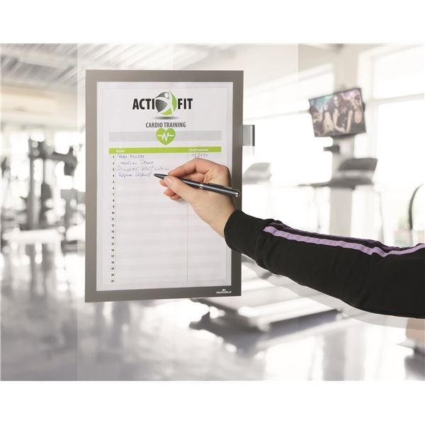 Durable DURAFRAME NOTE Magnetrahmen A4 Silber