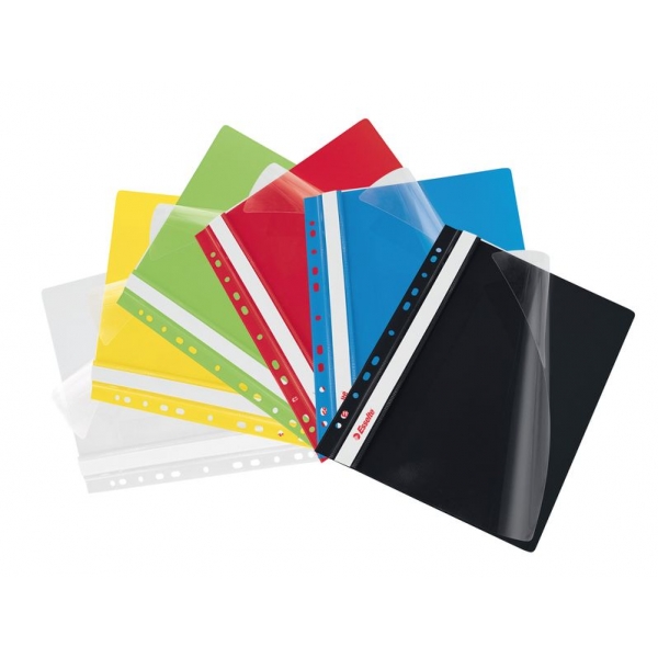 SCHNELLHEFTER MIT ABHEFTLOCHUNG, A4, schwarz