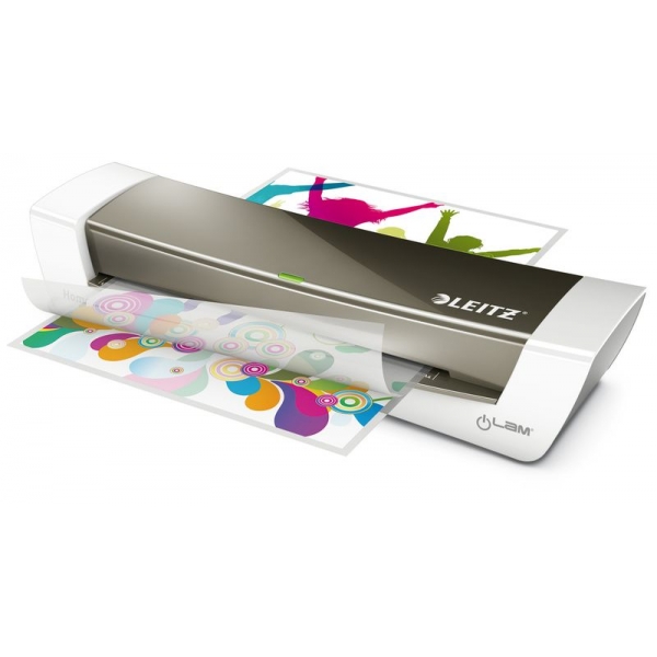 LEITZ iLAM Laminator Home Office A4 Heisslaminator 310mm/min grau/weiß