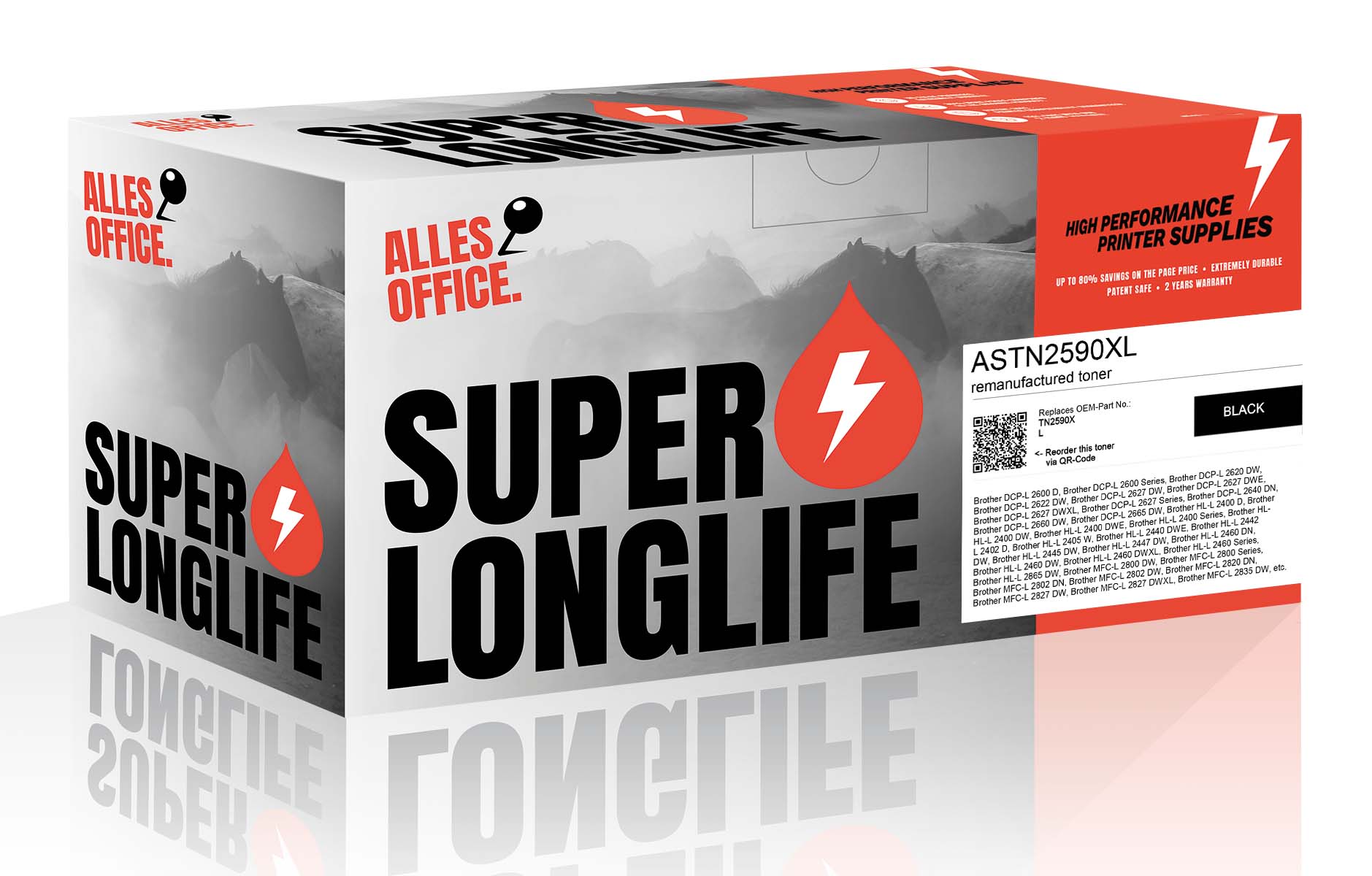 Superlonglife Brother TN2590XL Toner schwarz