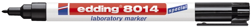 Spezialmarkierstift  schwarz EDDING 8014 Labor