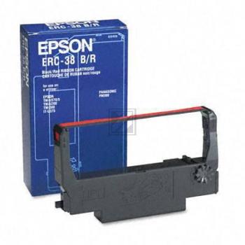 Original Epson C43S015376 / ERC-38-BR Farbband schwarz, rot