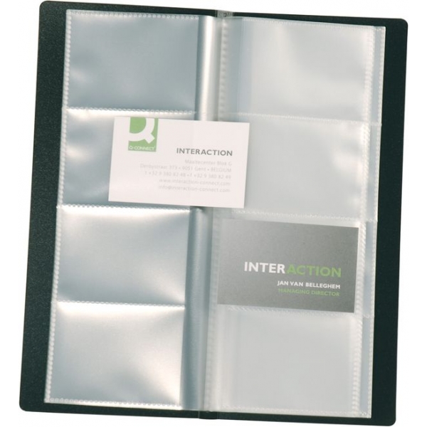 Visitenkartenbuch schwarz Q-CONNECT KF03664