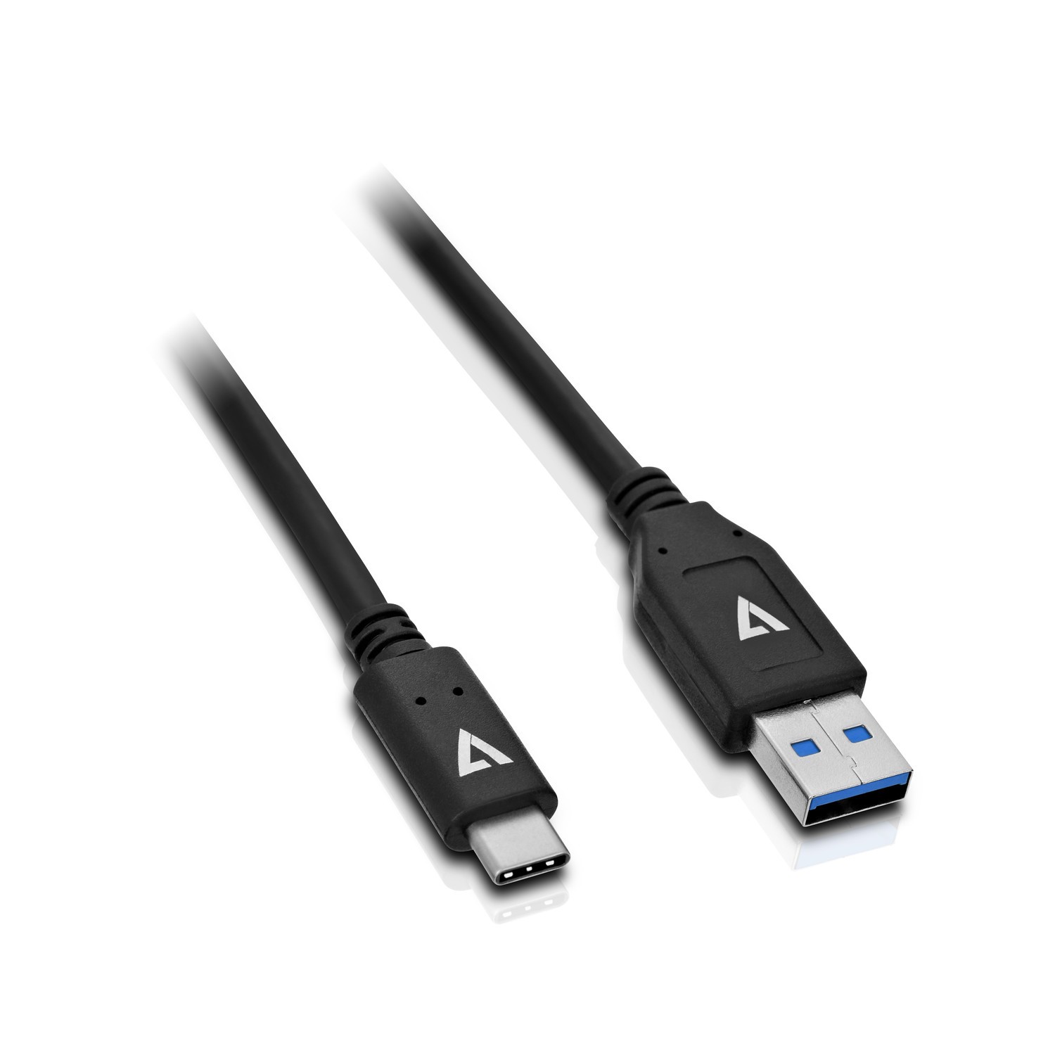 V7 USB3.1A auf USB-C-Kabel 1m Schwarz